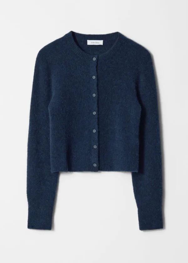 Women Knitwear and Other Stories AlpacaBlend Knit Cardigan Dark Blue
