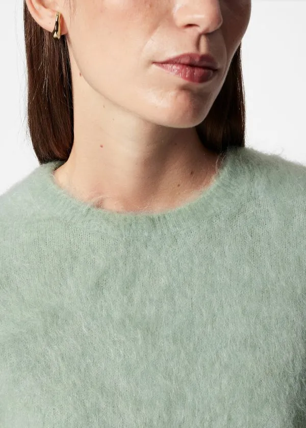 Women Knitwear and Other Stories BrushedKnit TShirt Green