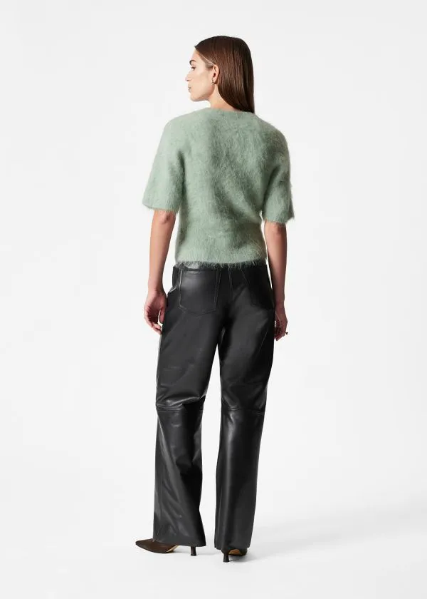 Women Knitwear and Other Stories BrushedKnit TShirt Green