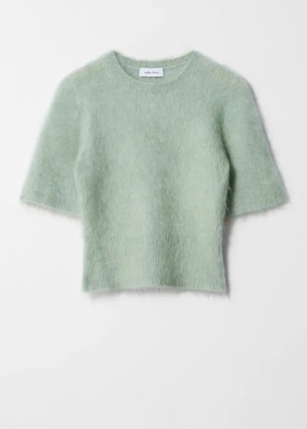 Women Knitwear and Other Stories BrushedKnit TShirt Green