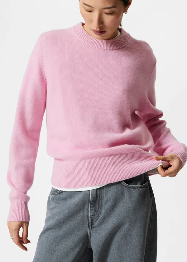 Women Knitwear and Other Stories Cashmere Jumper Pink