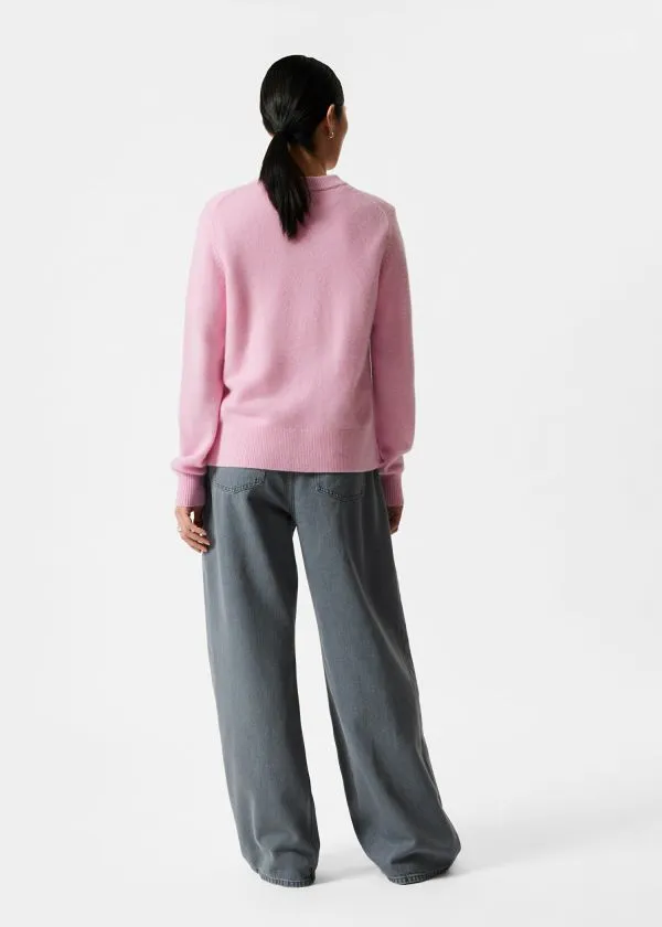 Women Knitwear and Other Stories Cashmere Jumper Pink
