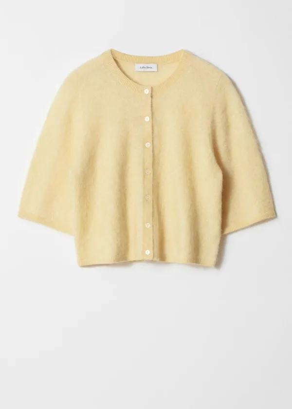 Women Knitwear and Other Stories Knitted MohairBlend Cardigan Yellow