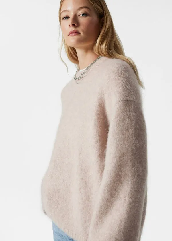 Women Knitwear and Other Stories MohairBlend Jumper Beige
