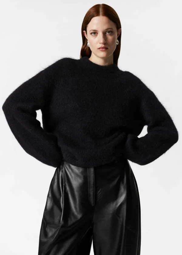 Women Knitwear and Other Stories MohairBlend Jumper Black