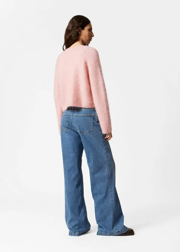 Women Knitwear and Other Stories MohairBlend Knit Cardigan Peach