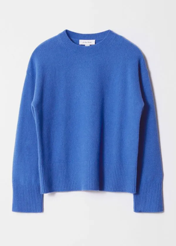 Women Knitwear and Other Stories Relaxed Knit Jumper Bright Blue