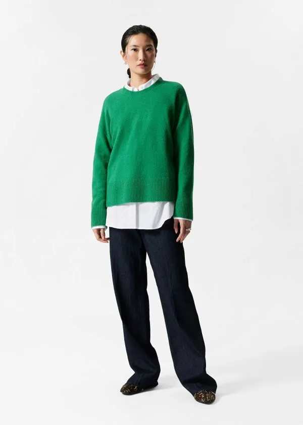 Women Knitwear and Other Stories Relaxed Knit Jumper Green