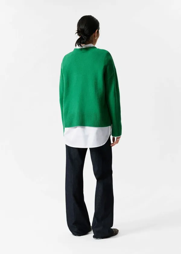 Women Knitwear and Other Stories Relaxed Knit Jumper Green