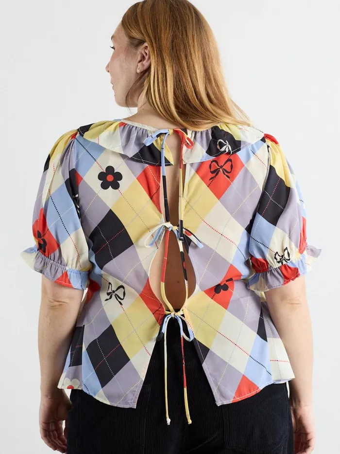 Women Leia Ruffle Blouse Cirque Argyle Lisa Says Gah Tops