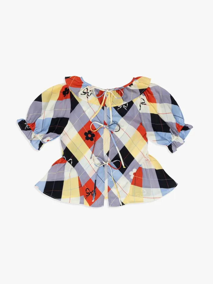 Women Leia Ruffle Blouse Cirque Argyle Lisa Says Gah Tops