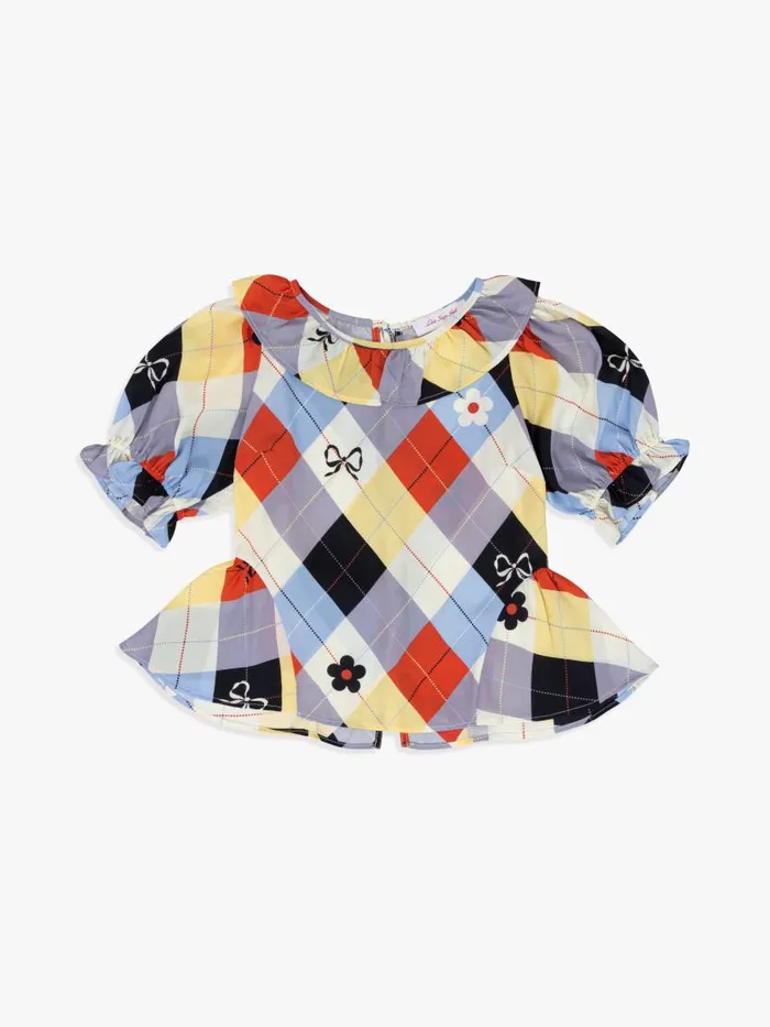 Women Leia Ruffle Blouse Cirque Argyle Lisa Says Gah Tops