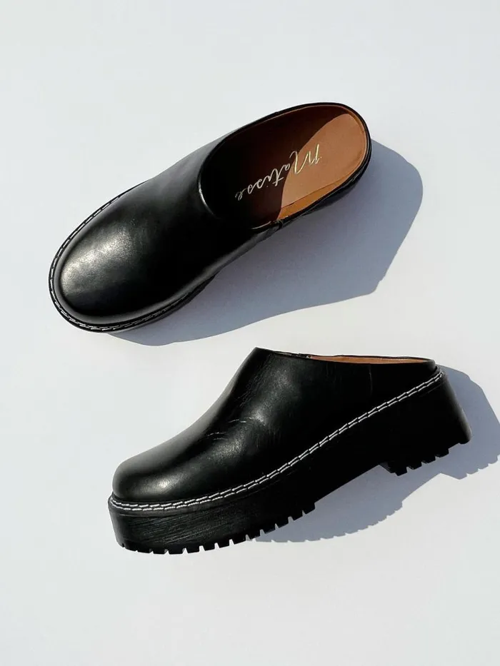 Women Lena Chunky Mule Black Lisa Says Gah Slides