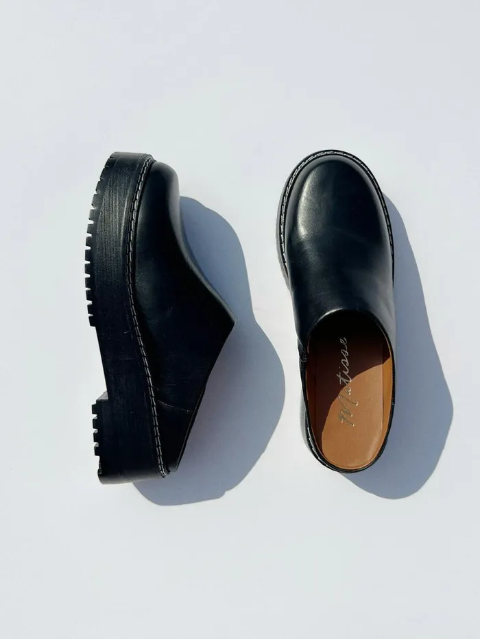 Women Lena Chunky Mule Black Lisa Says Gah Slides