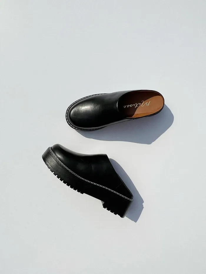 Women Lena Chunky Mule Black Lisa Says Gah Slides
