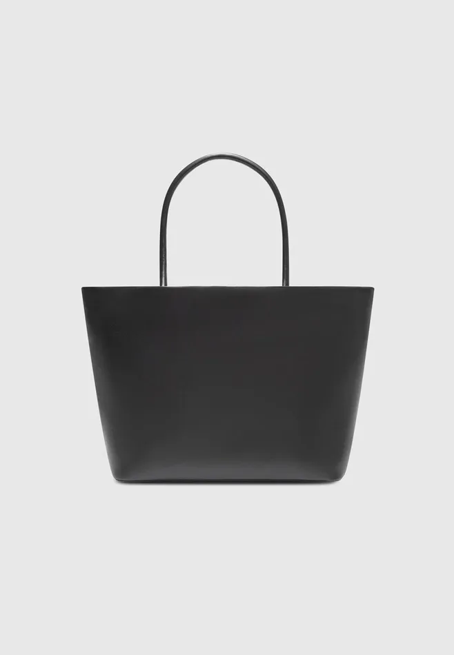 Women Manire De Voir Leather Eiffel Tote Bag Black