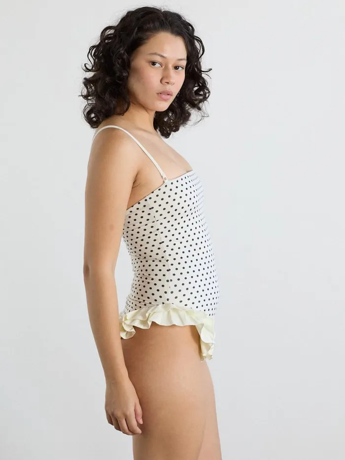 Women Margot One Piece White Polka Lisa Says Gah Swim