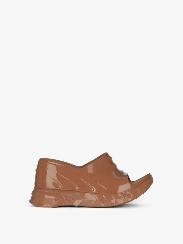 Women Marshmallow Givenchy Marshmallow Wedge Sandals In Rubber Clay