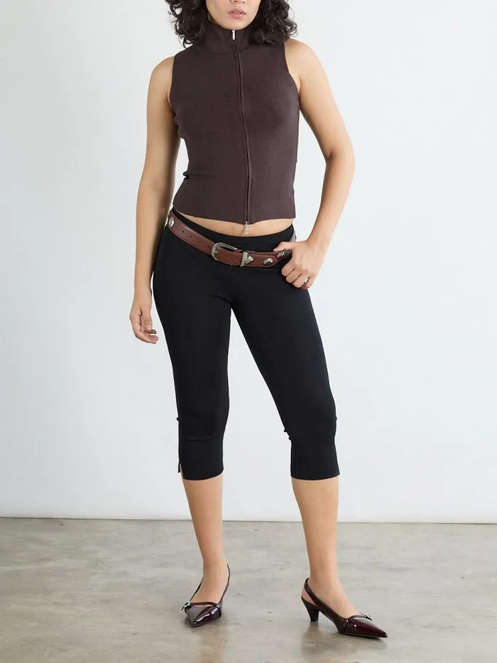 Women Maxine Capri Black Lisa Says Gah Bottoms