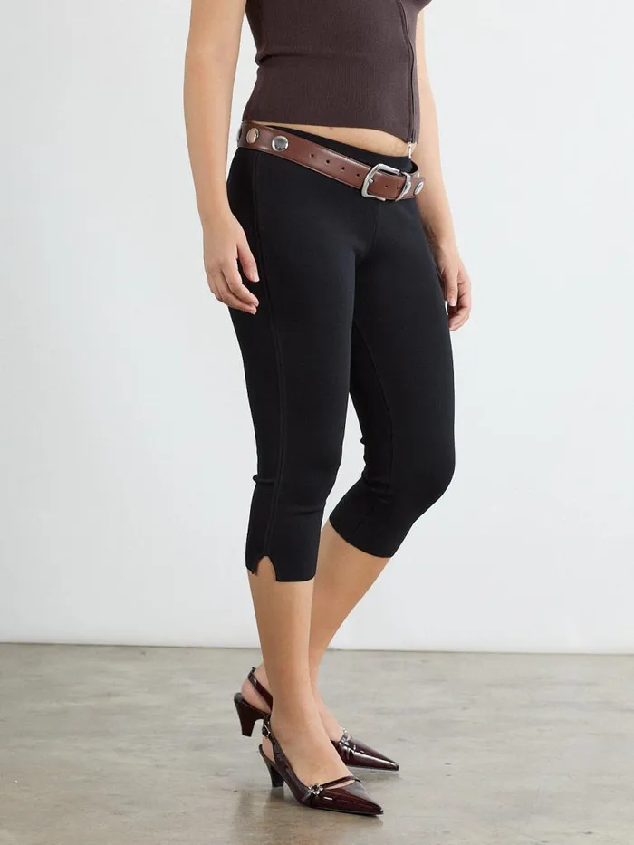 Women Maxine Capri Black Lisa Says Gah Bottoms