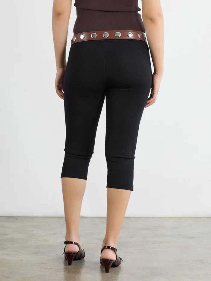 Women Maxine Capri Black Lisa Says Gah Bottoms