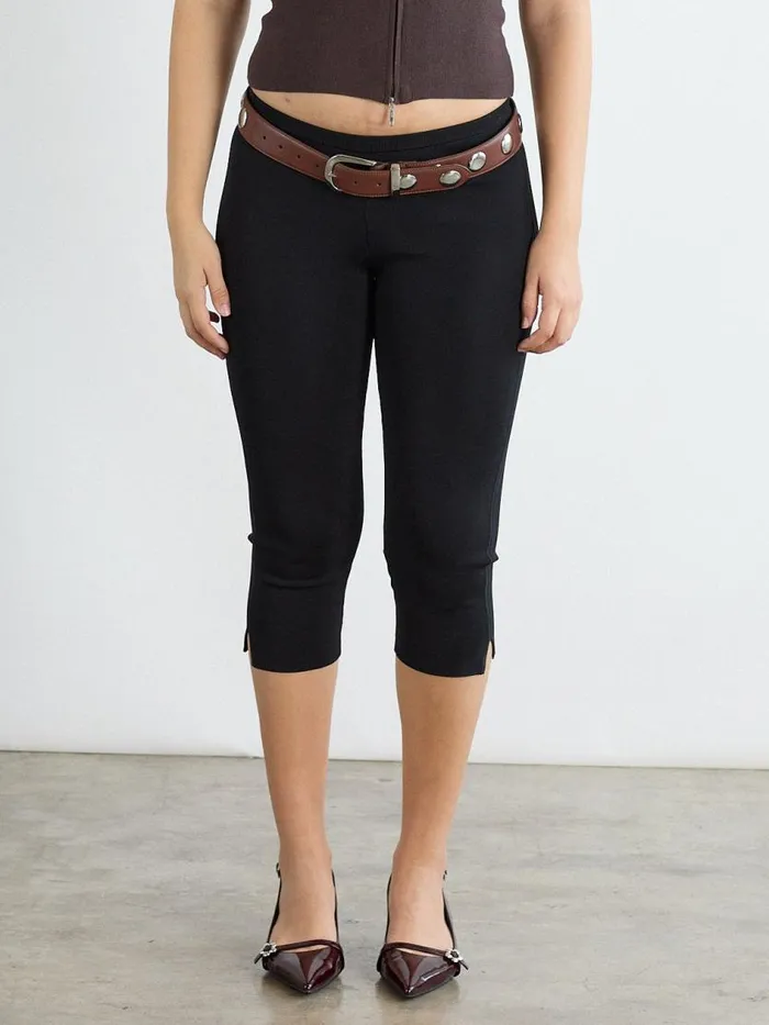 Women Maxine Capri Black Lisa Says Gah Bottoms
