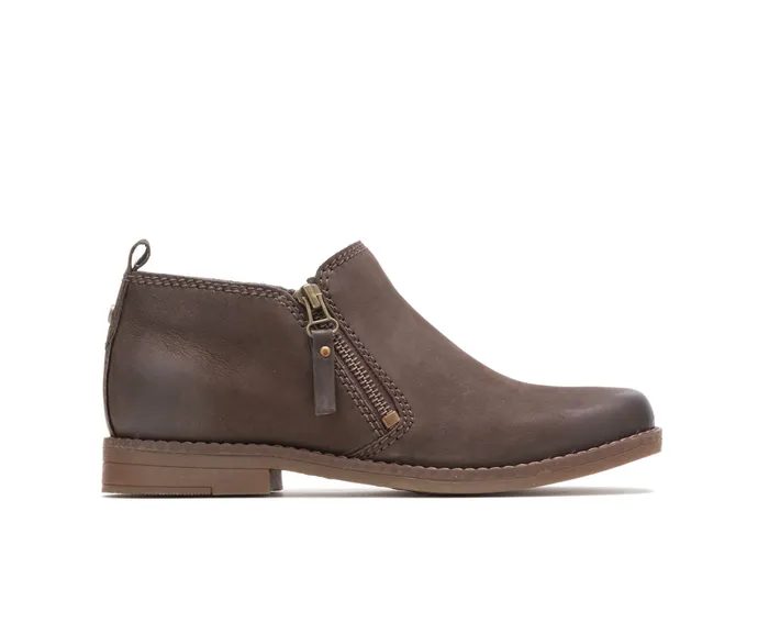 Women Mazin Cayto Dark Brown Nubuck Boots Hush Puppies