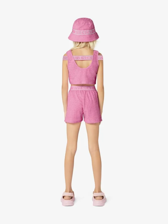 WomenMen Baby 1 Month To 3 Years Givenchy Bermuda Shorts In 4G Cotton Towelling Jacquard Pink WomenMen Baby 1 Month To 3 Years Givenchy Bermuda Shorts In 4G Cotton Towelling Jacquard Pink