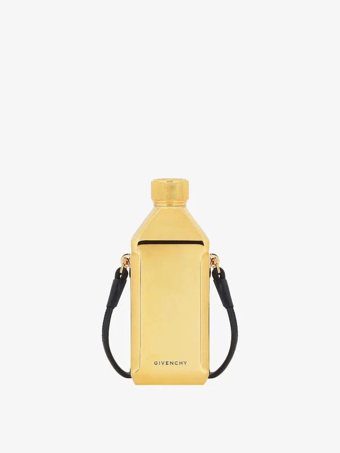 WomenMen Belts Givenchy GIVENCHY 4G Flask With Strap Golden Yellow