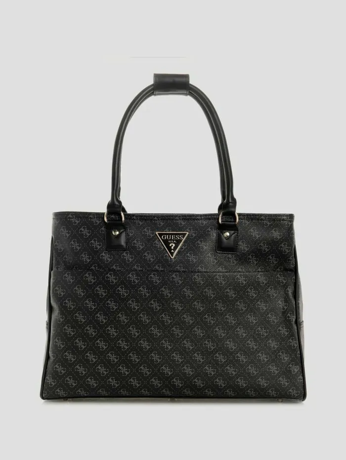 WomenMen Handbags GUESS Jesco Quattro G Shopper Tote Coal Multi
