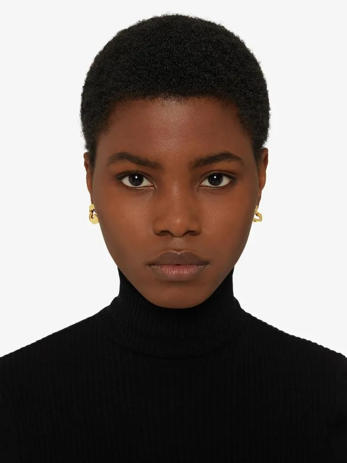 WomenMen Jewelry Givenchy G Chain Earrings In Metal Golden Yellow WomenMen Jewelry Givenchy G Chain Earrings In Metal Golden Yellow