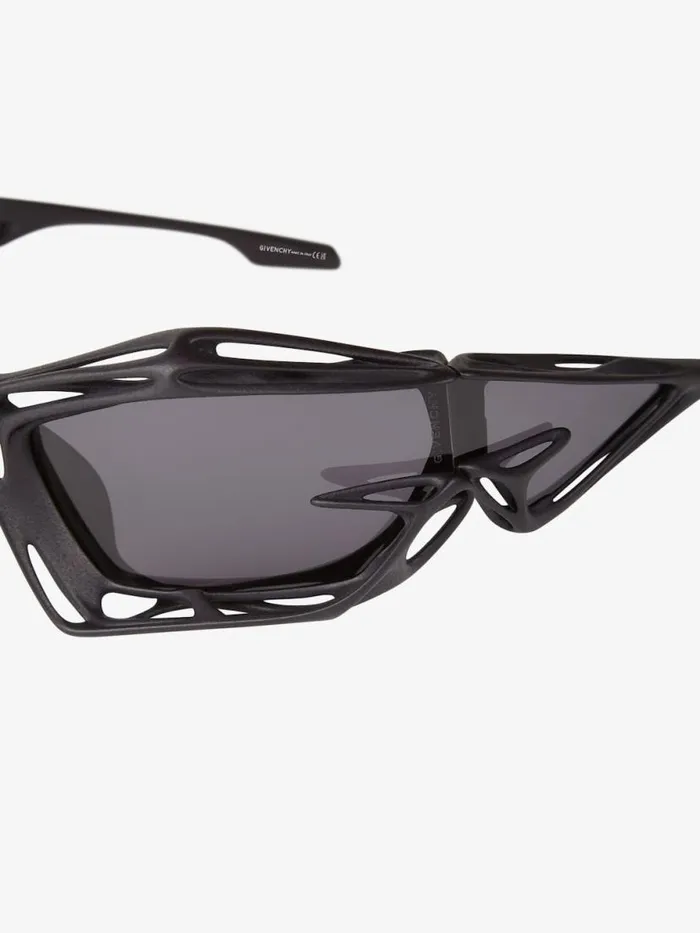 WomenMen Sunglasses Givenchy Giv Cut Cage Unisex Sunglasses In Nylon Black