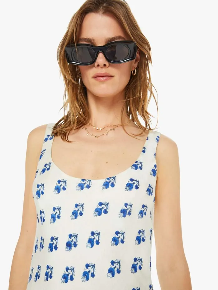 Women Mother Denim Adele Silk Dress Indigo Bhutti Women Mother Denim Adele Silk Dress Indigo Bhutti