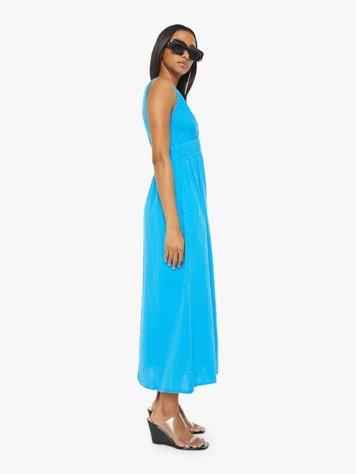 Women Mother Denim Arwen Dress Azure Glow