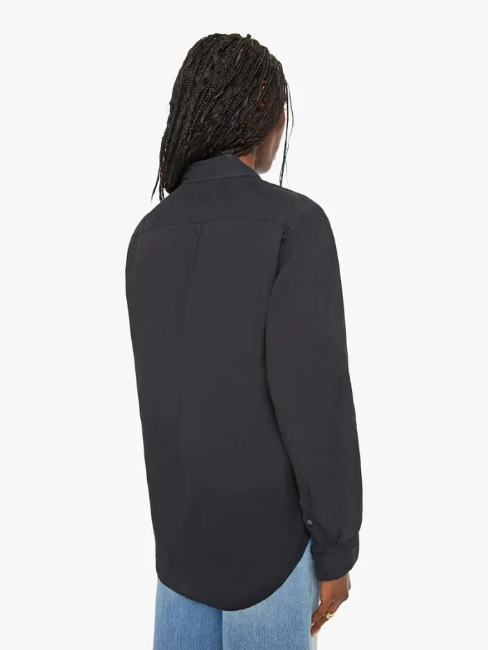 Women Mother Denim Beau Shirt Black