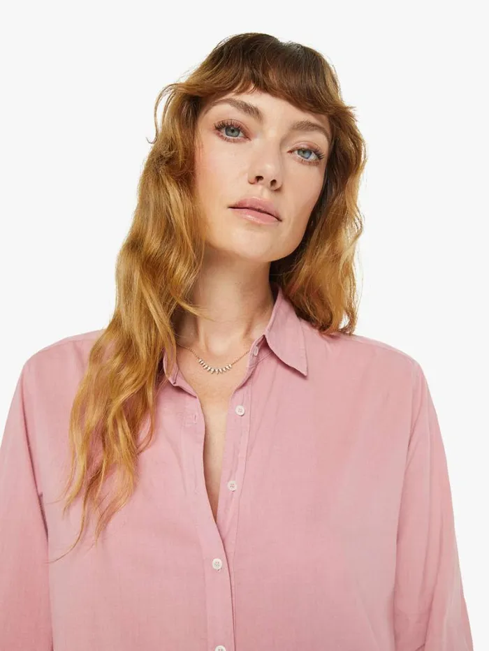 Women Mother Denim Beau Shirt Rose Petal Women Mother Denim Beau Shirt Rose Petal