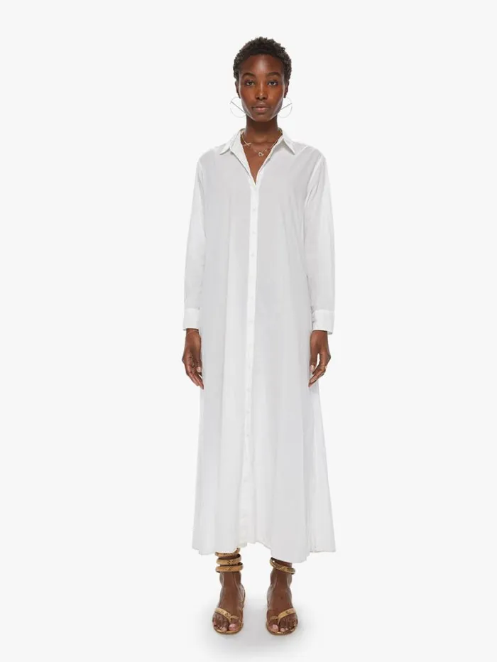 Women Mother Denim Boden Dress White