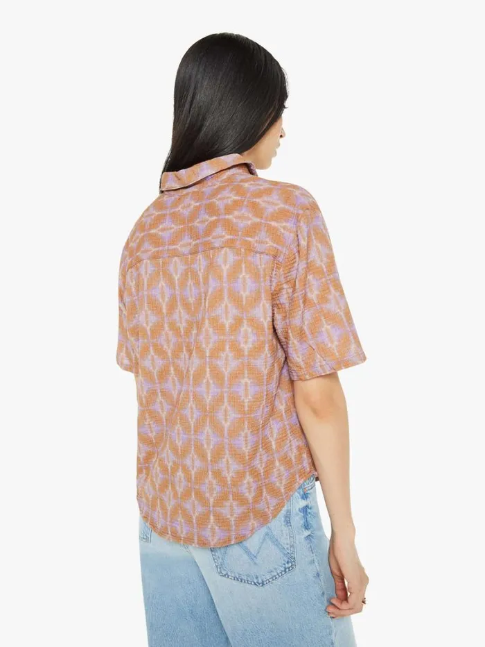 Women Mother Denim Decker Top Terra Twinkle
