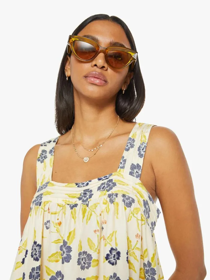 Women Mother Denim Jasmine Top Prairie Indigo