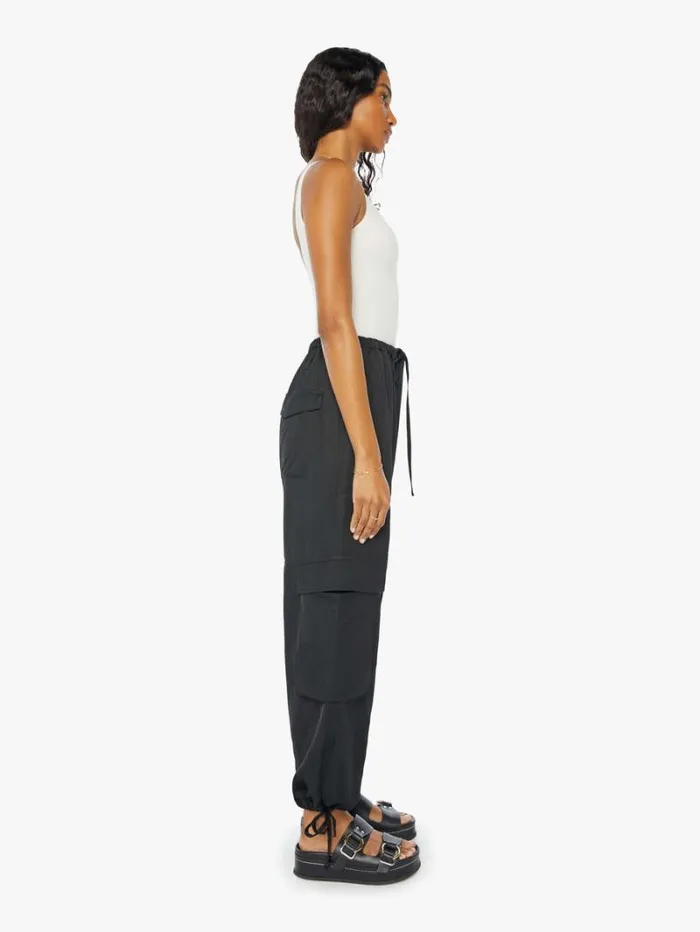 Women Mother Denim Joline Cargo Pants Black