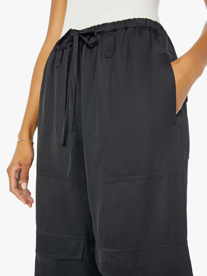 Women Mother Denim Joline Cargo Pants Black