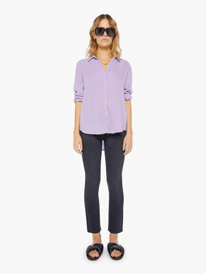 Women Mother Denim Scout Shirt Viola Voila