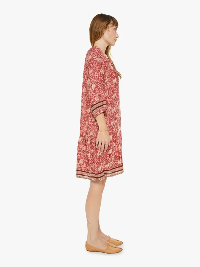 Women Mother Denim Stevie Dress Water Lily Terracotta