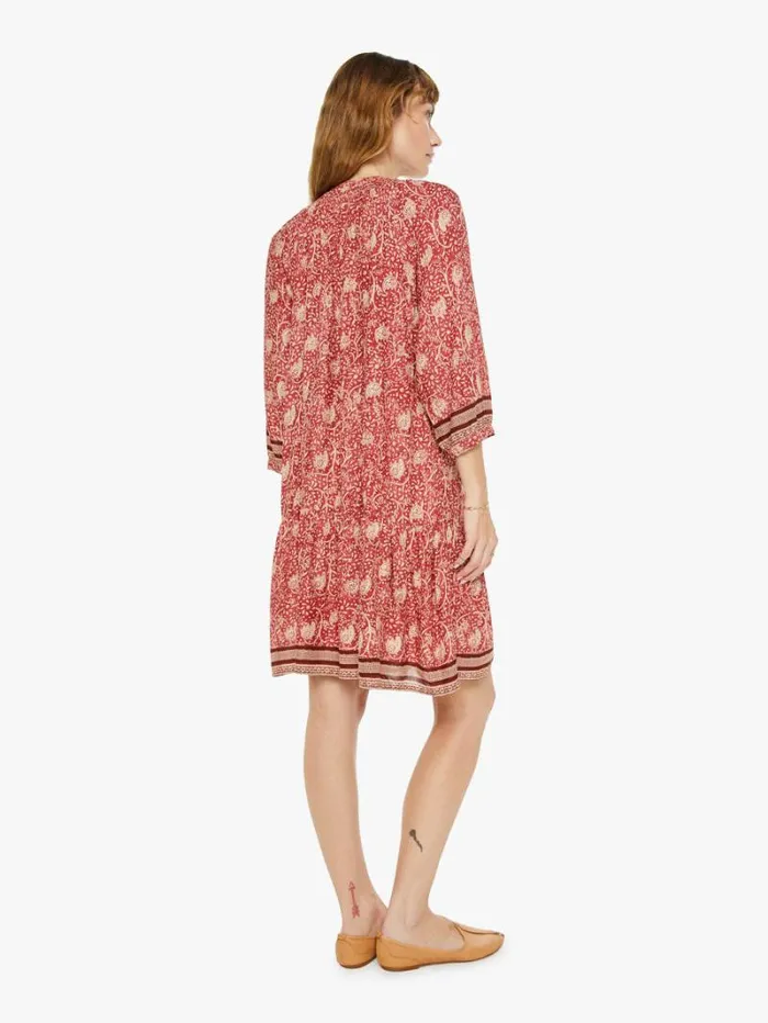 Women Mother Denim Stevie Dress Water Lily Terracotta