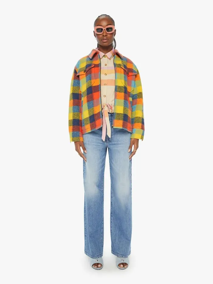 Women Mother Denim The After School Jacket Crossing Paths