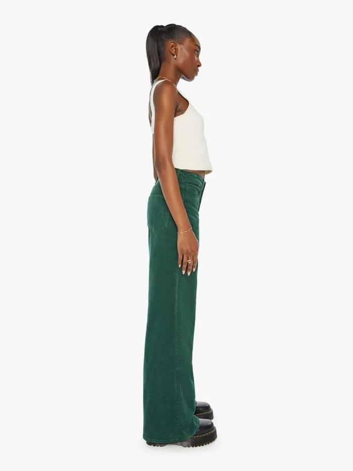 Women Mother Denim The Ditcher Roller Zip Sneak Dark Green