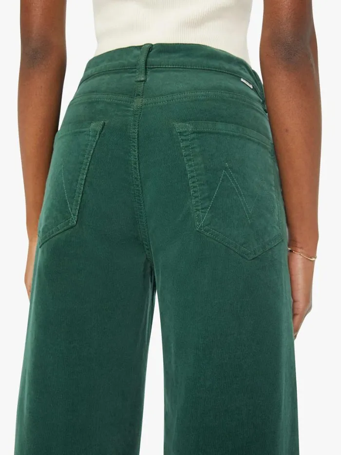 Women Mother Denim The Ditcher Roller Zip Sneak Dark Green
