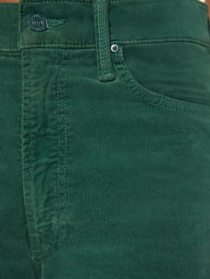 Women Mother Denim The Ditcher Roller Zip Sneak Dark Green