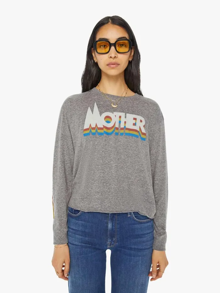 Women Mother Denim The LS Slouchy Cut Off Mother Prism