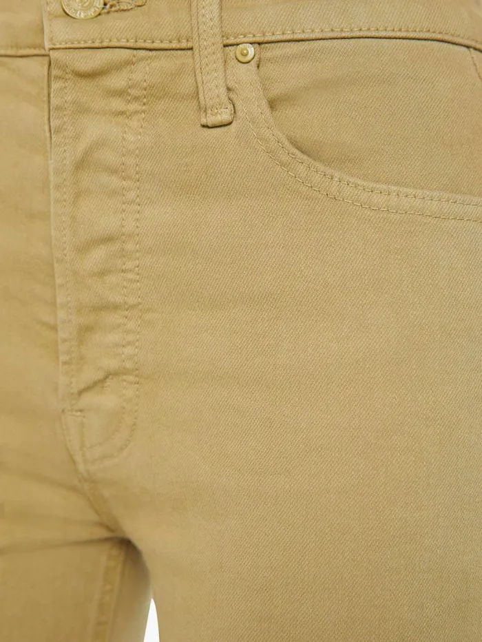 Women Mother Denim The Tripper Flood Fray Cedar
